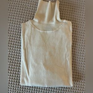 Doppelgänger Cream Cotton & Wool Turtleneck Sweater – Size M